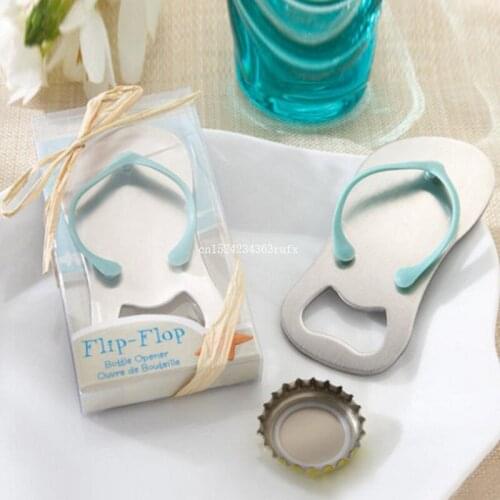 200PCS Flip Flop Bottle Openers Wedding Party Favor Gift Beach Thong Slippers Beer Bottle Opener Household Supply