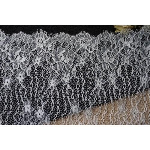2017 Retro Style Embroidery Tulle Lace Fabric On Mesh Eyelash Lace Trim For Craft Net Lace Cheap Fabrics
