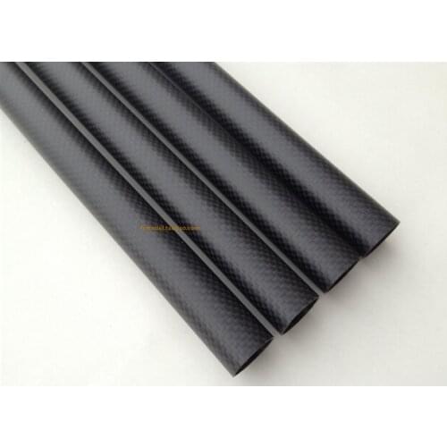 4pcs x 28mm x 26mm x 500mm High Quality 3K Carbon Fiber Fabric Wound/Winded/Woven Tube,spearfishing gun tube