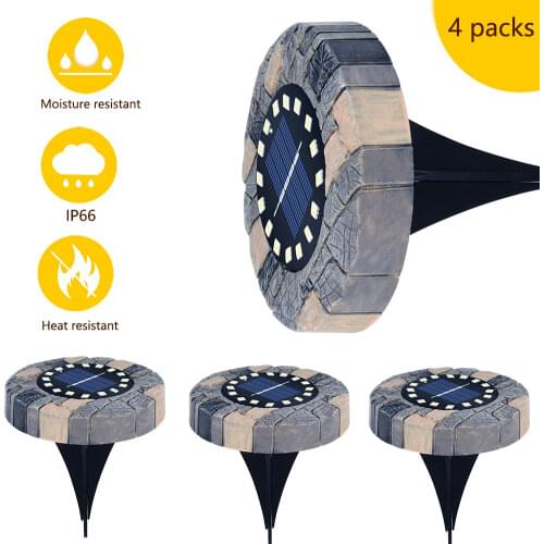 8/16 LEDs Solar Lawn Lamp Solar Power Buried Light Under Ground Lamp Outdoor Path Way Garden Decking Light IP65 White Warm White