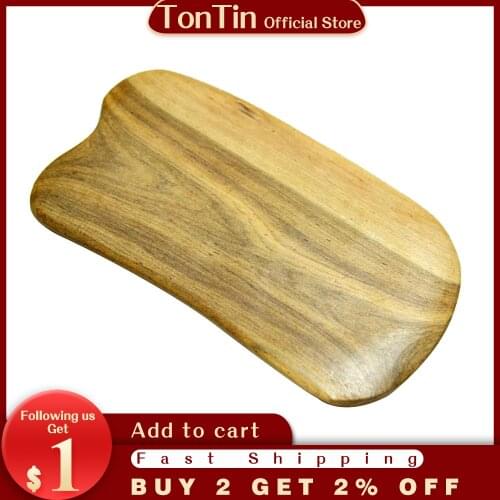 Gift chart & bag! Wholesale scented wood massage guasha kit Scrapping plate 2pcs/lot (105x55mm)