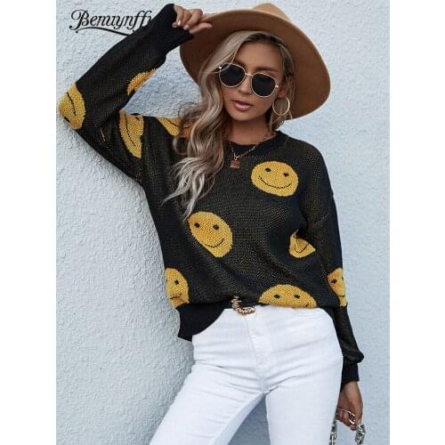 Женские свитера и кардиганы Benuynffy China At AliExpress