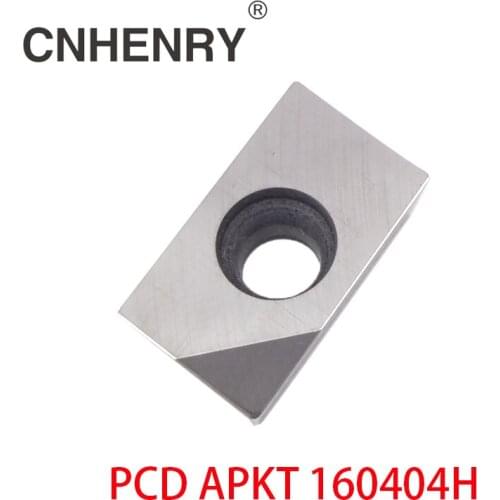 Free Shipping 2PCS APKT 160404 PCD Inserts , CNC PCD Inserts Suitable For Lathe Tools For Turning
