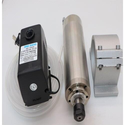 CNC milling spindle ER20 2.2KW water cooling spindle +1 water pump+1 water pipe+spindle support