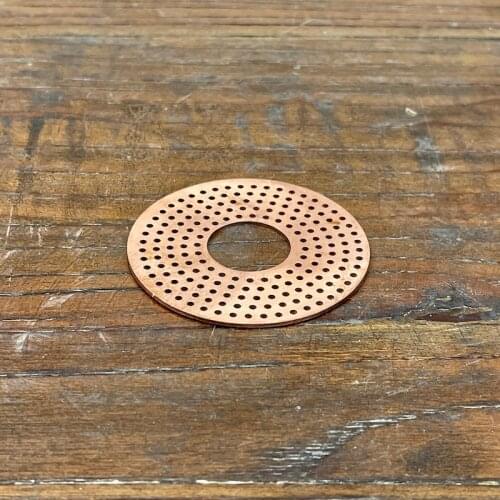 NEW 2" (OD54mm ) 99.9% Red Copper bubble perforated plate for 2" column . Home Distillation, Reflux column