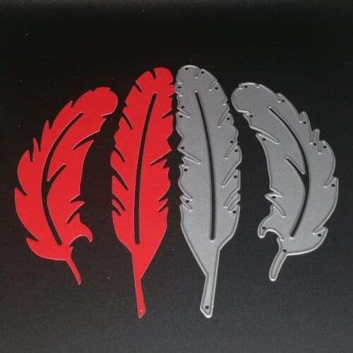 Metal feather Cutting Dies Stencils for DIY Scrapbooking photo album Decorative Embossing DIY Paper Cards