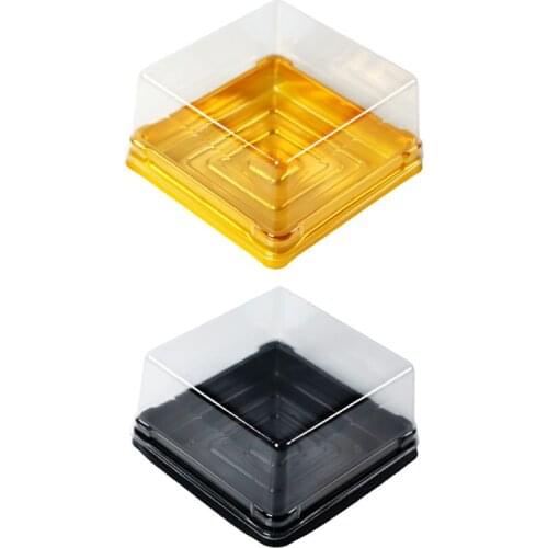 50 Pcs Mini Square Moon Cake Container Wedding Party Favor Boxes 100g Mooncake