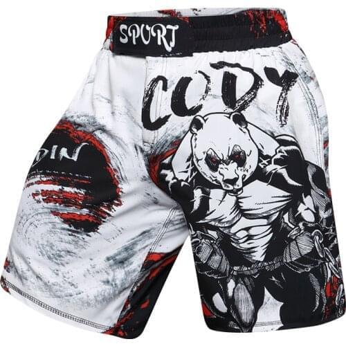 Guangzhou Mens Sport Pant High Quality Fitness Training Wear New Design MMA Shorts