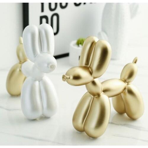 Resin Craft Balloon Dog Statue Ornaments Home Decoration Accessories Modern Abstract Resin Balloon Dog Statue Sculpture
