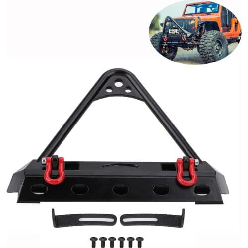NEW 1/10 RC Crawler Aluminum Stubby Stinger Front Bumper for Traxxas TRX4 Axial SCX10 SCX10II 90046 Tamiya CC01