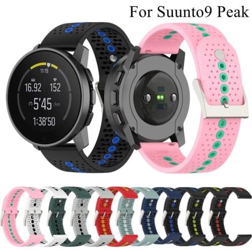 Silicone Watchband for Suunto 9 PEAK Smart Wrist Strap Silicone Sports Band Replacement for Suunto 9 PEAK Bracelet Accessories