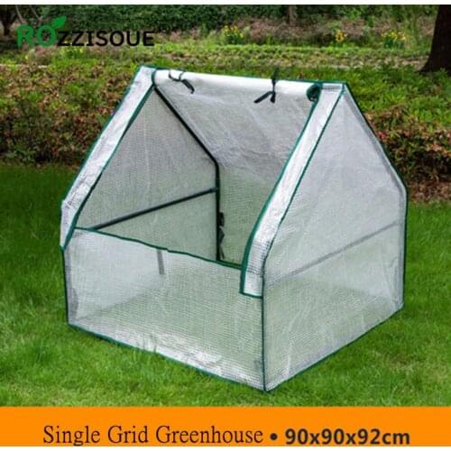 PVC Warm Greenhouses Warm Garden Household Plant Mini Greenhouse Cover with Iron Stand Outdoor Plant Grow House Protect Plants