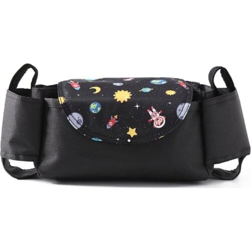 23GD Universal Baby Pram Organizer Cup Bottle Holder Trolley Stroller Storage Bag Pushchair Buggy Hanging Diaper Container