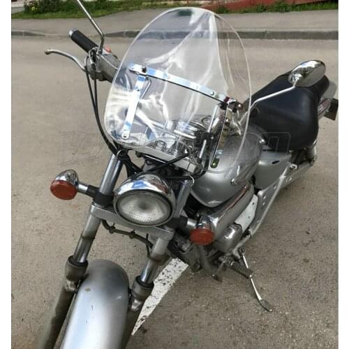 Windshield Windscreen For 2005-2019 Suzuki Suzuki Boulevard C50 C50T C90 C90B C90T S40 S50 S83 M50 M50B 7/8" 1" Handlebar Fixed