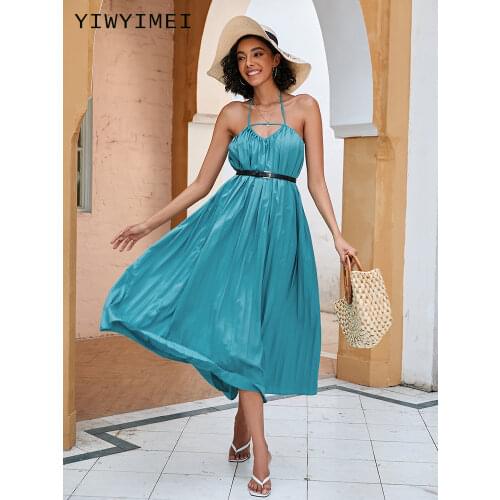 YIWYIMEI Long Summer Dresses