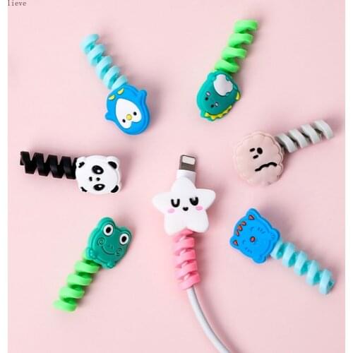 Cable Protector Cover Charger Data Cable Bracket Earphone Protector Cable Covering Holder Cable Line CableOrganizer Management