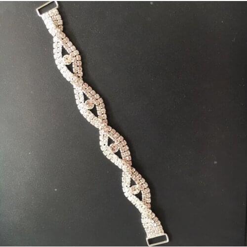 10 PCS 16cm Shiny High Quality Wholesale Price Rhinestone Swimwear Bikini Connector