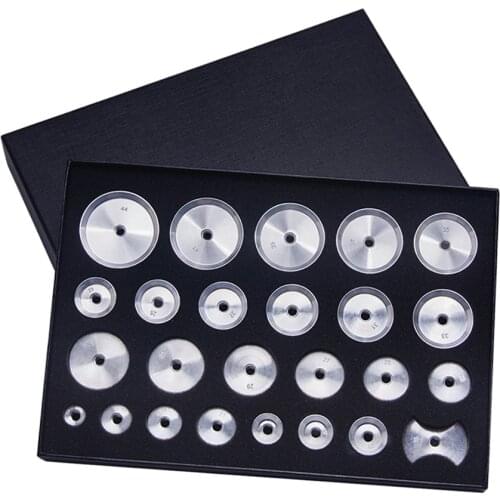 25pcs Professional Watch Press Tool Glass /Crystal Dies Round /Butterfly