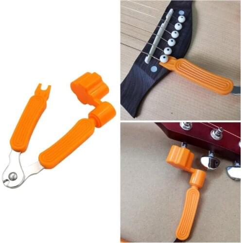 3 in 1 Guitar Peg String Winder Multifunction Electric Guitar String Winder Pin Puller String Cutter Guitar Accessories 2019