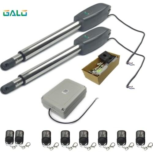 Automatic Double arms swing gate opener,Controller box input AC110~240V to motor voltage DC24V support Wireless control