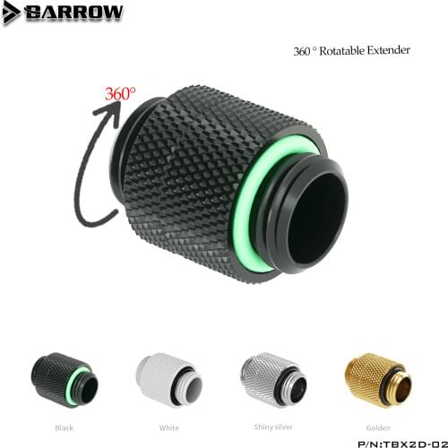 BARROW G1/4 Male to Male Rotary Connectors / Extender 13mm M to M Fitting Computer Accessories Metal Fittings