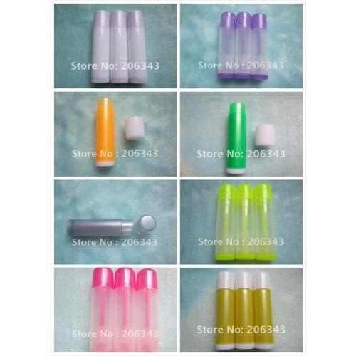 Free Shipping: 5g lip gloss/color cream tube or lip balm tube or lip stick