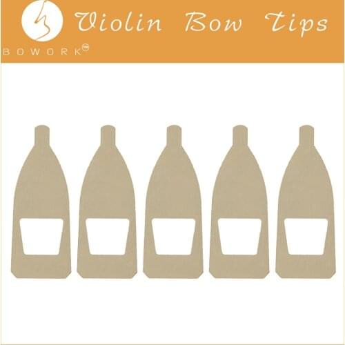 BOWORK 5 pcs Cupronickel Bow Tips DIY Bow Replacement for Violin Bow Suppliers Bow Makers