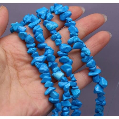 Natural Stone Beads irregularly Shaped Synthetic bluestone Gravel Loose Beads For Jewelry Making DIY Bracelet Necklace Accessory