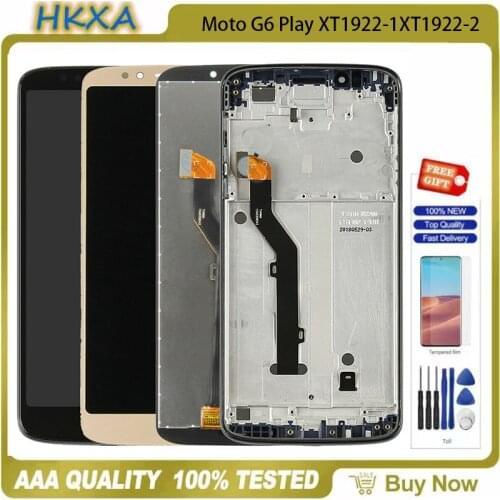 For Motorola Moto G6 Play XT1922-1XT1922-2 XT1922-3 XT1922-4 XT1922-5 LCD Frame Assembly Tools+ Display Touch Screen Digitizer