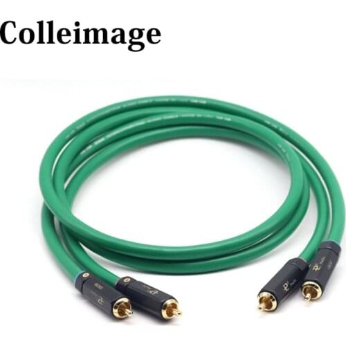 Hifi audio Interconnect cable 2328 Gold-plated 2RCA Cable High Quality 6N OFC HIFI RCA Male to Male Audio Cable