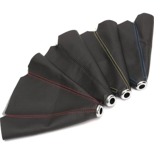 Car Gear Shift Knob Leather Boot Cover For Ford Hyundai Seat Suzuki Honda Toyota Subaru Nissan VW Skoda Audi Fiat Peugeot