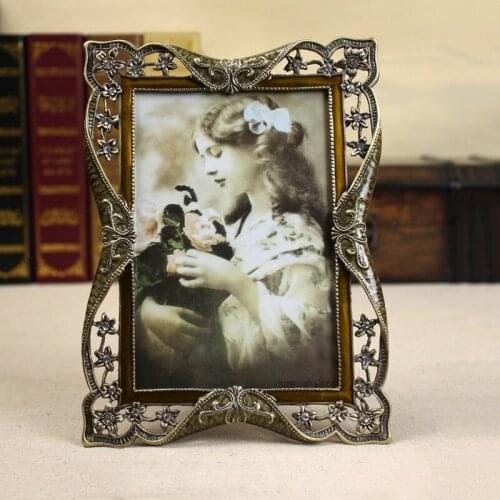 6/7/8 Inch European Style Style Creative Retro Metal Photo Frame Living Room Ornaments