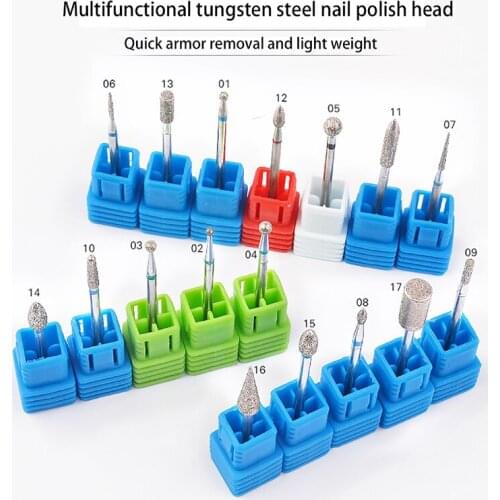 Multifunctional Tungsten Steel Alloy Grinding Head For Grinding Nail Tools