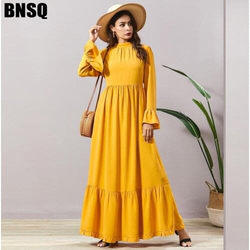 Muslim Abaya Pleated Bohemian Maxi Dress Cardigan Kimono Long Robe Gowns Middle East Eid Ramadan Islamic Vestidos Verano Mujer