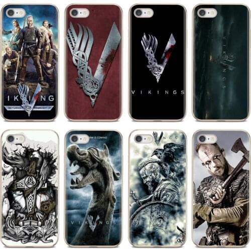 Soft Bag Case For Huawei Y6 Y5 2019 For Xiaomi Redmi Note 4 5 6 7 8 Pro Mi A1 A2 A3 6X 5X 7A vikings Ragnar Logo Ragnar Lothbrok