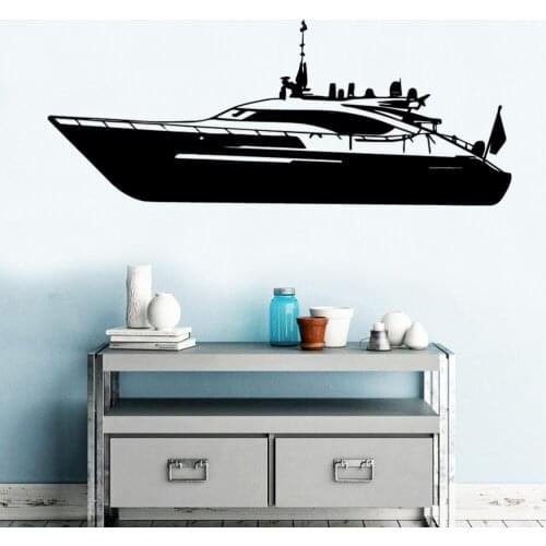 Nordic style Battle Ship Wall Stickers Home Decor Girls Bedroom Sticker For Babys Kids Rooms Decor Art Mural