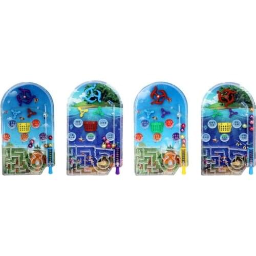 Cartoon Pinball Desktop Maze Game Mini Machine Child Kids Gift Peer Interaction Labyrinth Beads Ejection Puzzle Toy Random
