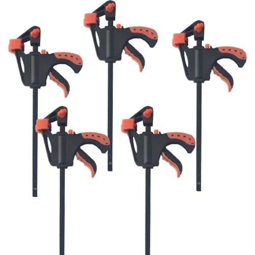 New 5/4/3PC Woodworking F Clips /High Quality Stainless Steel Bar F Clip Ratchet Release Extrusion DIY Tools