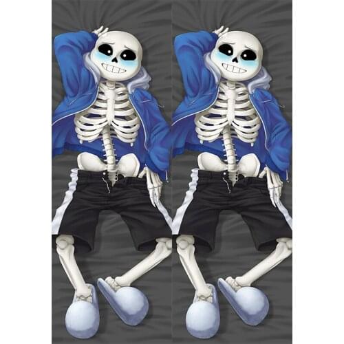 Newly Design Anime Game Undertale Cosplay Props Characters Sans Papyrus Toriel Dakimakura Skeleton Boy Hugging Body Pillow Case