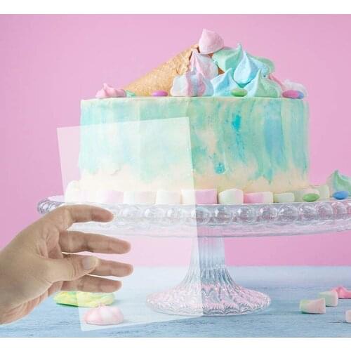Transparent Cake Cream Scraper Decorating Cake Cream Scraper Baking Tool Rectangular Cake Scraper For Bakery Kitchen Tools
