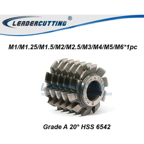 Free shipping HSS 6542 Module Gear Hob Cutter PA20 M1 M1.5 M1.75 M2 M2.25 M2.5 M2.75 M3 M3.5 M4 M4.5 M5 M5.5 M6 Gear Hob Cutter