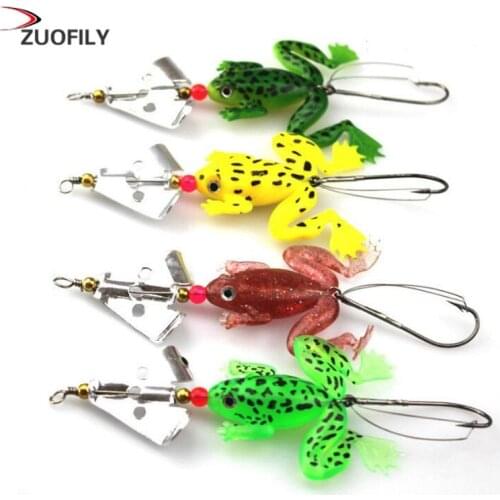 Frog Fishing Lures 80mm/6g High Quality Fishhooks Live Target Frog Lure Snakehead Lure Topwater Simulation Frog