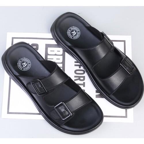 Summer Slides Men Indoor Outdoor Soft Slippers Male Slide Slipper Black Outdoor Designer Slippers Men Dropshipping