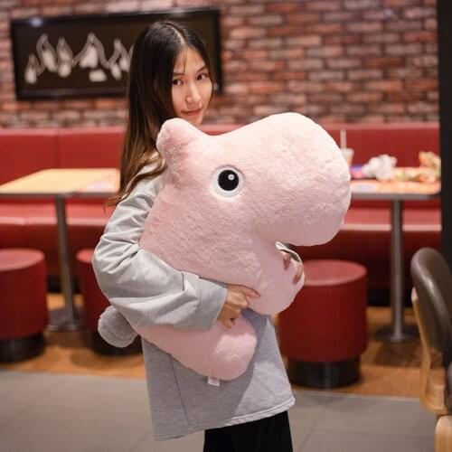 Super Soft Cartoon Cute 50/70CM Plush Animals Dolls Nordic Style Baby Sleeping Toys Plush Cattle Hippo Crocodile Lovely Toys