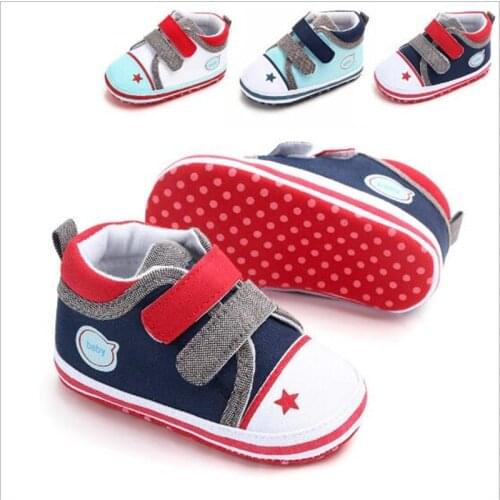 Lovely Cartoon Baby Shoes Infant Baby Soft Sole First Walkers Boys Girls Casual Shoes