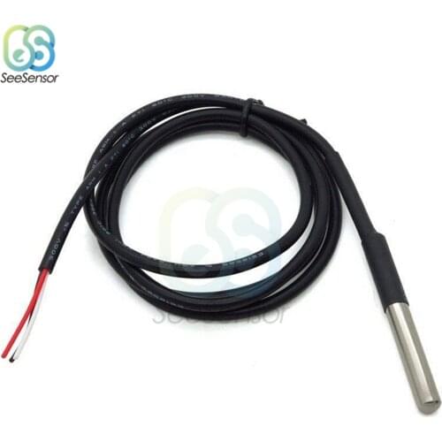 100cm DS1820 Stainless Steel Waterproof DS18b20 Temperature Probe Digital Temperature Sensor For Arduino