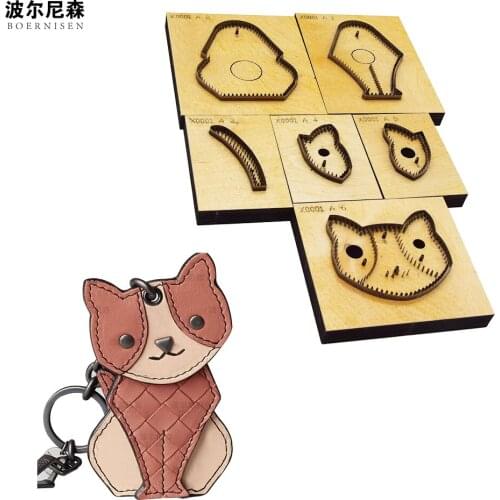 Cutting Dies Leather Knife Cut Die Customized Key Ring DIY Key Case Pendant Making Decor Supplies Dies Template