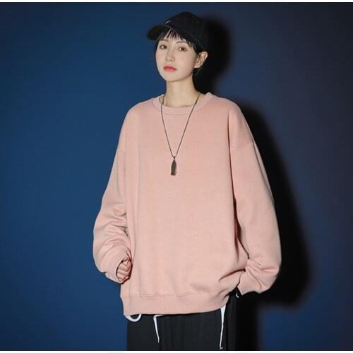 Women Sweatshirts Lady Fashion Plus Size 5Xl 2021 Spring Womans Hoodies Oversize Female Loose 100% Cotton Solid Thicken Warm