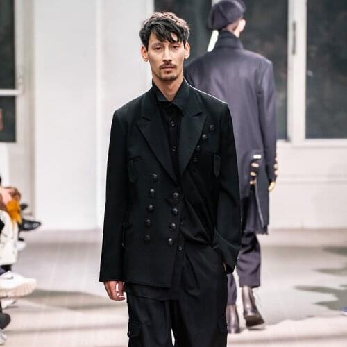 New design mens suit catwalk style custom double breasted multi-button jacket high-quality custom clothing m-6xl