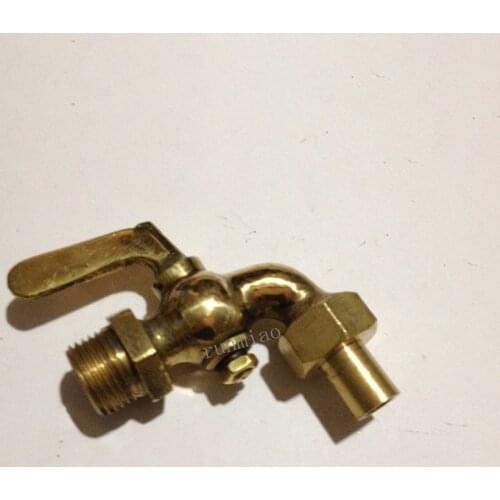 1/4" 3/8" 1/2" BSPP Male x Unin Socket Weld Bronze Antique Brass One Handle Faucet Petcock Tap Water Fuel Gas Oil